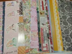 デザインペーパー&コラージュシート　30枚