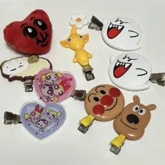 前髪クリップセット