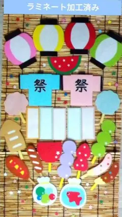 出頭様専用ページ 大きめ 夏盛りだくさんセット 夏祭り提灯セット 壁面