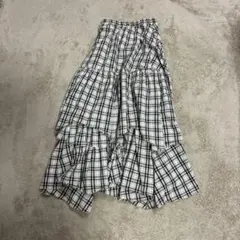 DOUBLE STANDARD CLOTHING チェック柄フレアスカート 38 - メルカリ