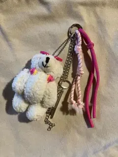 じゃらじゃらキーホルダー ぬいぐるみキーホルダー バッグチャーム くま