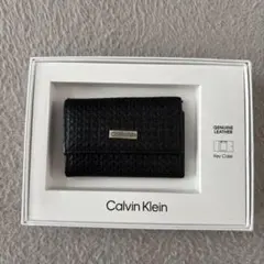 カルバン・クライン ラウンドジップ レザー長財布 カードケース小銭入れ箱付き