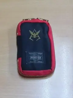 PORTER 　シャア専用　コインケース 黒・赤 スカルパターン PORTER シャア専用 コインケース 黒・赤 スカルパターン PORTER
