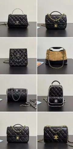 Chanel ブラック キルティング ショルダーバッグ