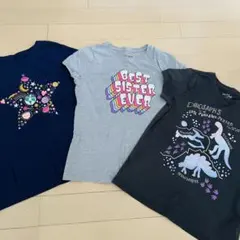 【3枚セット】Cat&Jack Tシャツ グレー、ネイビー　約130cm
