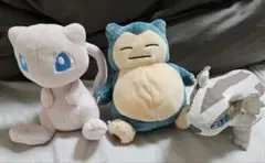 ポケモン フィット ぬいぐるみ まとめ売り カビゴン ミュウ マッスグマ fit