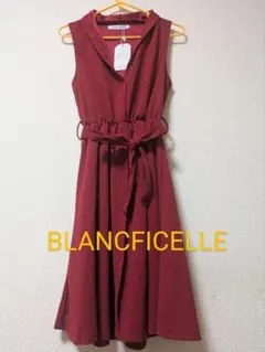 お値下げ匿名配送★新品タグ付BLANC FICELLE ノースリーブワンピース
