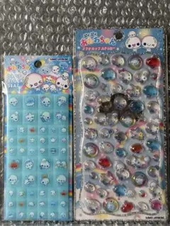 カミオジャパン　あわわちゃん　プチドロップシール　タイルシール　2種　正規品
