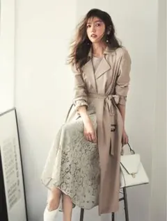 JUSGLITTY ジャスグリッティー　トレンチコート　ロングコート