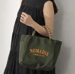 新品】ノマディス トートバッグ Sサイズ ミニ ナイロン カーキ 中敷板 