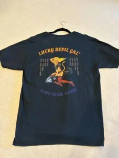 S.W.U ネイビー Tシャツ Lサイズ Lucky Devil Gal!