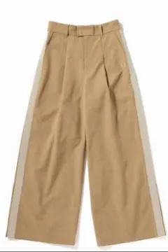 FRED PERRY ベージュ ワイドパンツ UK 16