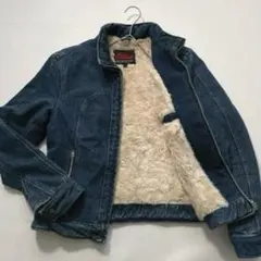 【希少ビンテージ】インディアンモトサイクル　裏ボア デニムライダースジャケット