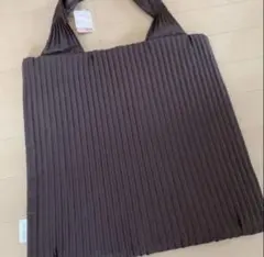 【新品】プリーツトートバッグ ブラウン