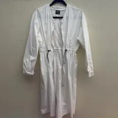 DOUBLE NAME ホワイトロングジャケット　アウターのサムネイル