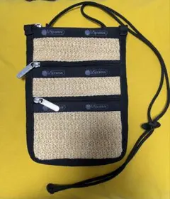 LeSportsac サコッシュ ベージュ/ブラック