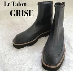 6＊美品＊ ルタロン　グリーズ　トラックソール　ショートブーツ　ブラック　25