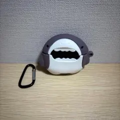 サメ型 AirPodsケース シリコン製 カラビナ付きのサムネイル