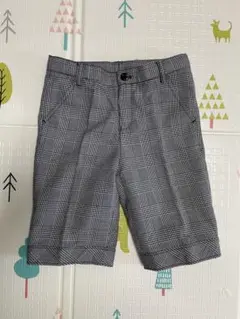 COMME CA ISM チェック柄 ショートパンツ フォーマル