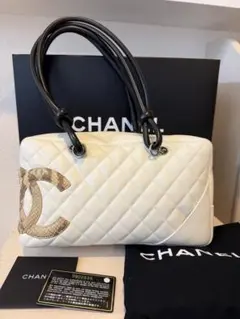 CHANEL カンボンライン パイソン ボーリングバッグ 箱あり - メルカリ