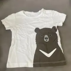 無印良品　クマ柄 半袖Tシャツ ホワイト 80cmのサムネイル