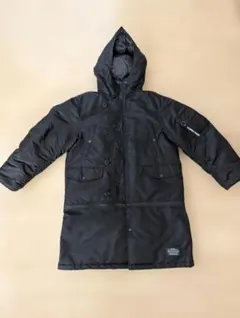 GU×UNDERCOVER ヒートパデッドコンバーチブルコート ブラック