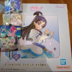 一番くじ　プリキュア　Ｂ賞キュアホワイトフィギュア＆ラバーチャーム