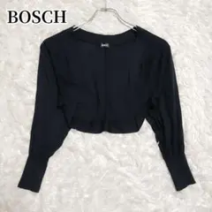 ボッシュ　BOSCH　カーディガン　長袖　ブラック　無地　クロップド丈のサムネイル
