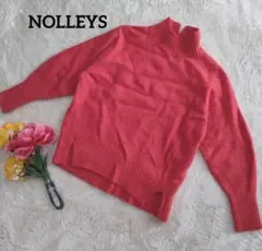 NOLLEYS【カシミア wool混】ハイネックスリットセーター38