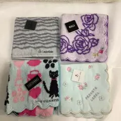 6384⑦【タオルハンカチ 4枚セット】