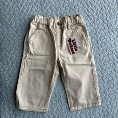 【新品未使用タグ付】Little Weekendしまむらツイルパンツ白90