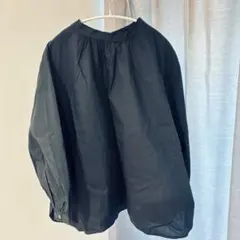 nano・universe ナノユニバース ブラック 長袖 ブラウス