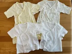 ベビー短肌着(2着)&コンビ肌着(2着)セット売り