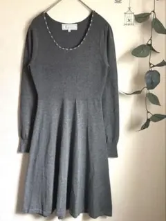 ROPE PICNIC♡ロペピクニック グレー ニットワンピース Ｍ☆美品