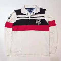 Tommy hilfiger トミーヒルフィガー ラガー 長袖 ポロシャツ