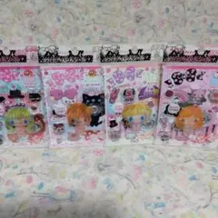 平成レトロ　女の子　カワイクへんしん シールセット 4種類