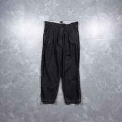 【schott】Nep black denim 2 tuck pantsのサムネイル