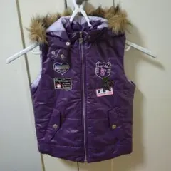 Angel Blue エンジェルブルー フード付き 女の子用 ダウンベスト