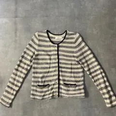 【売り切り価格】any sis ノーカラージャケット　ツイード風