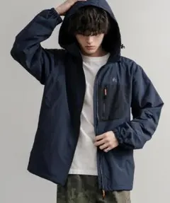 【美品】LOGOS 裏フリース 撥水ナイロンジャケット