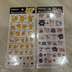 ポケモン 4サイズステッカー 2枚セット