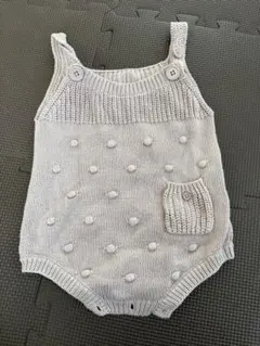 ロンパース mamaraku ニット サロペット70サイズ 女の子