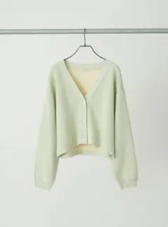 バイカラースポンディッシュカーディガン (ミント)