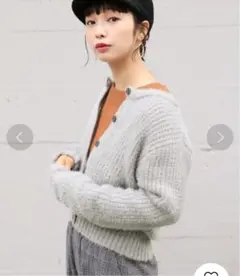 5Gラメフェザーカーディガン