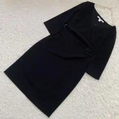 《美品》 DIANE VONFURSTENBERG Vネックワンピース ブラック