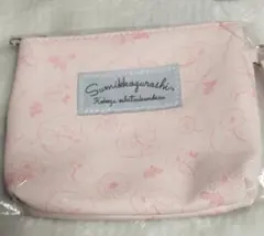 すみっコぐらし ピンクポーチ ストラップ付き