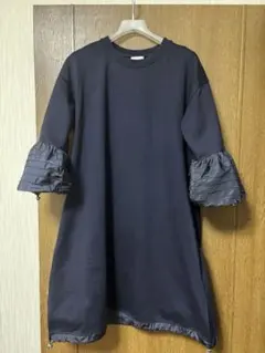 よっちゃん様専用 モンクレール国内正規品ABITO異素材ワンピース チュニックLのサムネイル