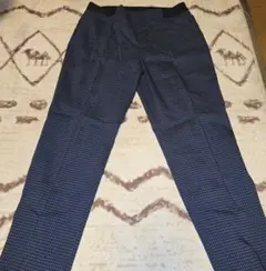 UNIQLO チェック柄スラックス（青と黒）Lサイズ