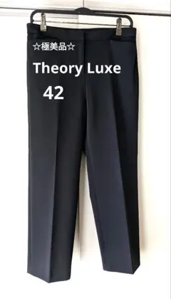 【極美品】theory luxe　セオリーリュクス　ストレート　ブラック　42