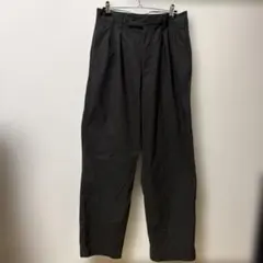 UNIQLO U タックワイドパンツ ダークグレー ウエスト76センチ